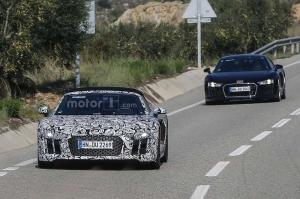Шпионские снимки Audi R8 Spyder 2016 года 