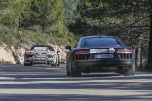 Шпионские снимки Audi R8 Spyder 2016 года 