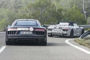 Шпионские снимки Audi R8 Spyder 2016 года 