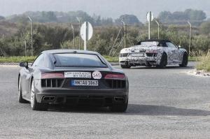 Шпионские снимки Audi R8 Spyder 2016 года 