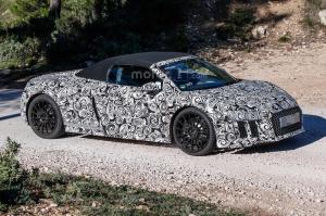 Шпионские снимки Audi R8 Spyder 2016 года 