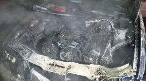 В Алматы на ходу загорелась Audi