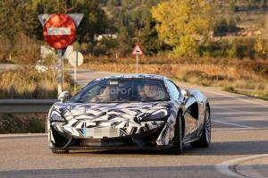Шпионские снимки McLaren 570S GT 2017 года 