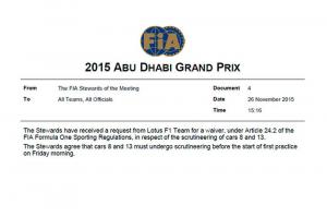 Делегаты FIA не смогли проверить машины Lotus