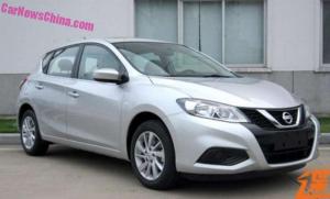 Обновленный хэтчбек Nissan Tiida сфотографировали в Китае