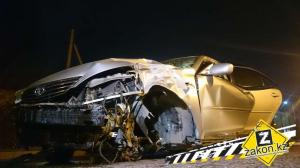 В Алматы водитель Toyota скончался в ДТП