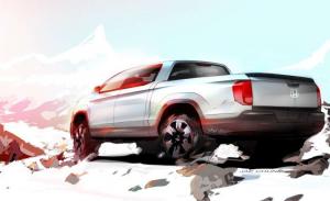 Компания Honda опубликовала тизер нового пикапа Ridgeline