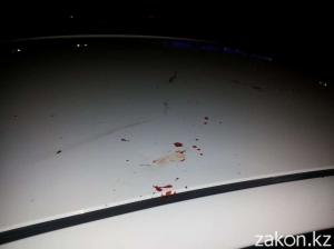 В Алматы Toyota Camry сбила пешехода 