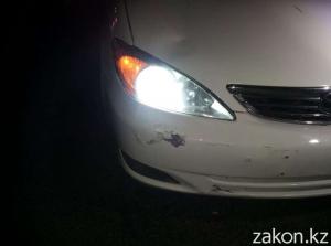 В Алматы Toyota Camry сбила пешехода 
