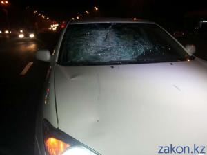 В Алматы Toyota Camry сбила пешехода 