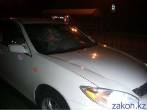 В Алматы Toyota Camry сбила пешехода 