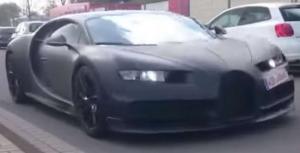 Новый Bugatti Chiron замечен в компании Veyron, Porsche 918 Spyder, Lamborghini Huracan