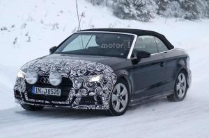 Обновленный Audi A3 Cabrio тестируется в зимних условиях
