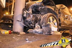 В Алматы произошло мощное ДТП с участием Audi Q5 и Toyota Camry 