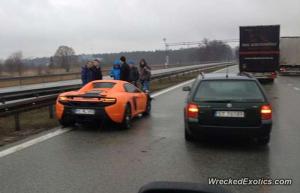 Суперкар McLaren 650S попал в ДТП в Польше 