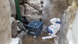 Житель Чикаго построил иглу из неубранного с дороги льда 