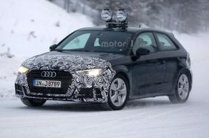 Шпионские снимки Audi A3 2017 модельного года 