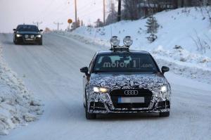 Шпионские снимки Audi A3 2017 модельного года 