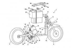 Патентные изображения Kawasaki электроцикла 