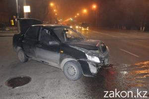 В Алматы столкнулись Lada и Honda 