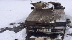 Опубликованы снимки иномарки, 20 лет пролежавшей на дне реки Енисей