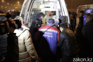 В Алматы предположительно пьяный водитель устроил ДТП, вылетев на встречную полосу