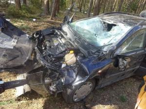 В Минской области Opel вылетел в кювет 
