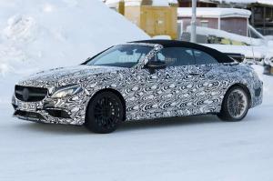 Шпионские снимки Mercedes-AMG C63 Convertible 2017 года 