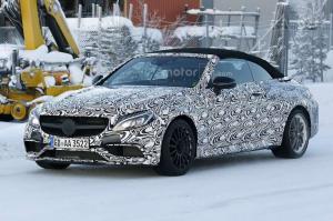 Шпионские снимки Mercedes-AMG C63 Convertible 2017 года 