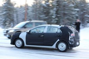 Шпионские снимки Kia Rio 2017 года 