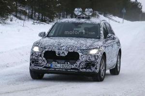Шпионские снимки Audi Q5 2017 года 