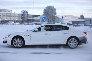 Шпионские снимки Maserati Quattroporte 2017 года 