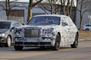 Шпионские снимки Rolls-Royce Phantom 2017 года 