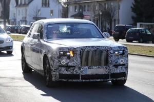 Шпионские снимки Rolls-Royce Phantom 2017 года 