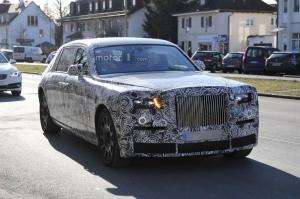 Шпионские снимки Rolls-Royce Phantom 2017 года 