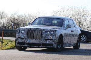 Шпионские снимки Rolls-Royce Phantom 2017 года 