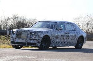 Шпионские снимки Rolls-Royce Phantom 2017 года 