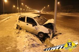 Из-за сильного гололеда в Алматы произошло массовое ДТП 