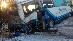 В ДТП под Петербургом пострадали 18 человек