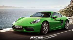 Новое купе Porsche 718 Cayman дебютировало на независимом рендере