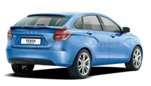 Возможные варианты внешнего вида Lada Vesta 