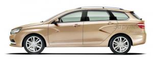 Возможные варианты внешнего вида Lada Vesta 