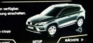 Дизайн первого кроссовера Seat показали через мультимедийную систему
