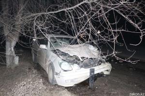 В Алматинской области столкнулись Lexus и Mitsubishi 