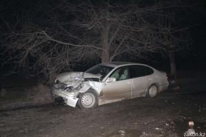 В Алматинской области столкнулись Lexus и Mitsubishi 
