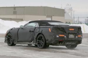 Шпионские снимки Chevrolet Camaro ZL1 Convertible 2017 года 