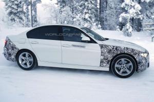 Шпионские снимки гибридной BMW 3-Series 2016 года 