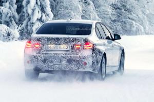 Шпионские снимки гибридной BMW 3-Series 2016 года 
