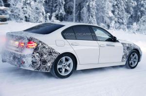 Шпионские снимки гибридной BMW 3-Series 2016 года 