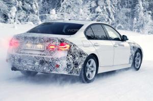 Шпионские снимки гибридной BMW 3-Series 2016 года 